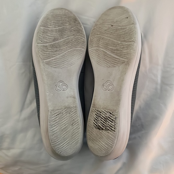 CLARKS CLOUDSTEPPERS AYLA PAIGE Blue/Slate Ballet Flats - Picture 4 of 4